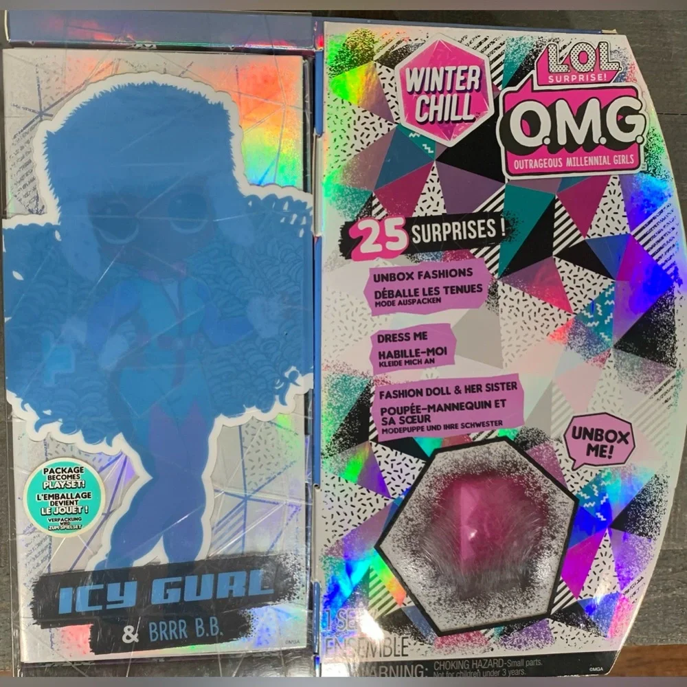 Winter Chill Icy Gurl And Brrr B.B Doll Girl LOL Surprise OMG Includes Items Pic
